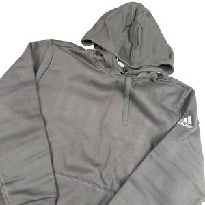 Adidas Womens  Fleece Hood Black White Hoodie Sweatshirt Size XL BNWT $50